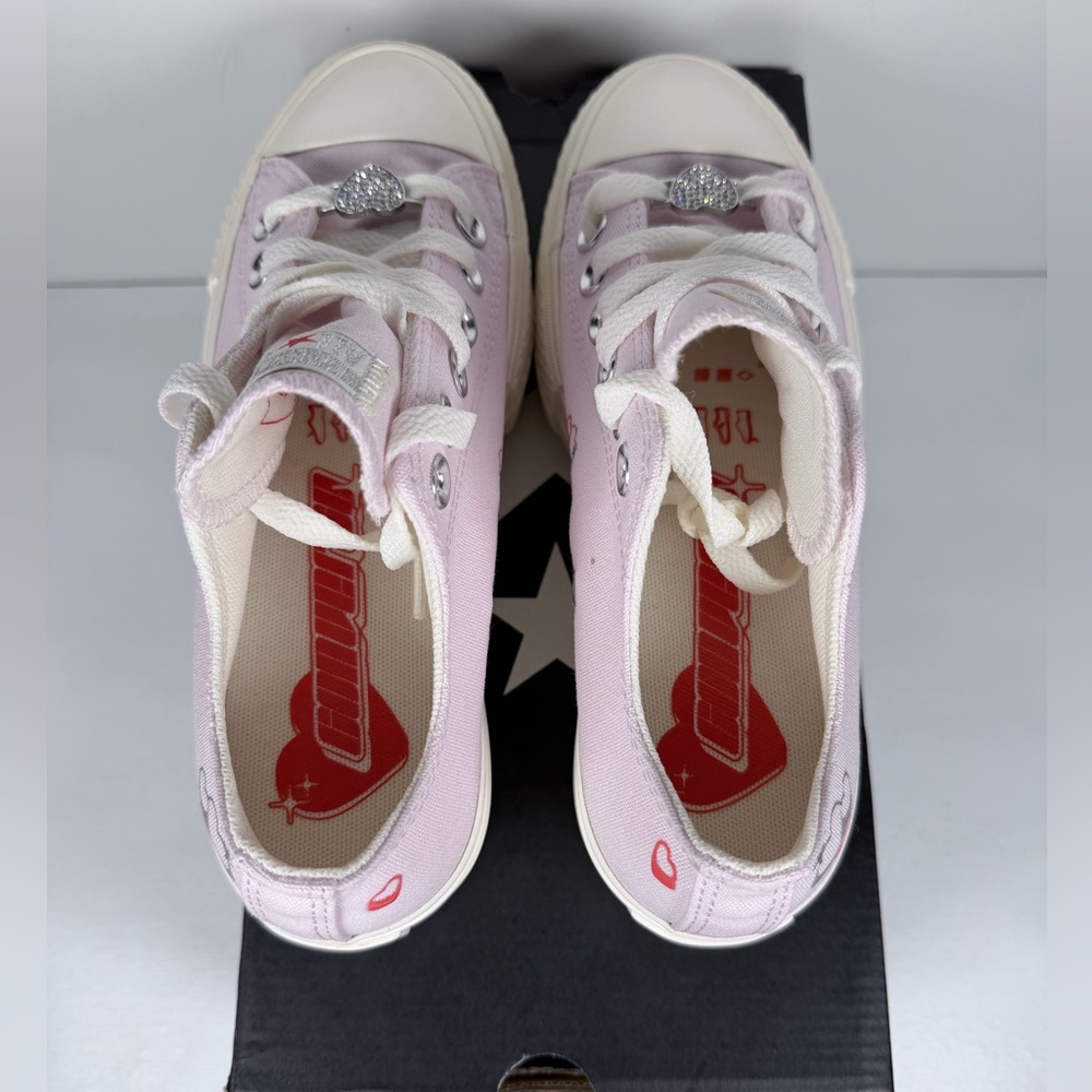 Converse A09115C All Star Lift Platform Women Trainer In Lilac Size 5.5 Valentin - Picture 4 of 9